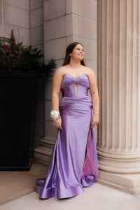 Sherri Hill Women's Prom Dress in lilac - women's dress - alternate view