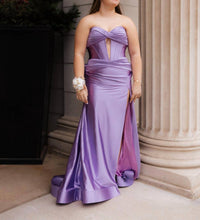 Sherri Hill Women's Prom Dress in lilac - women's dress - detail view