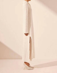 Shona Joy - Vaiana Long Sleeve Polo Midi Dress