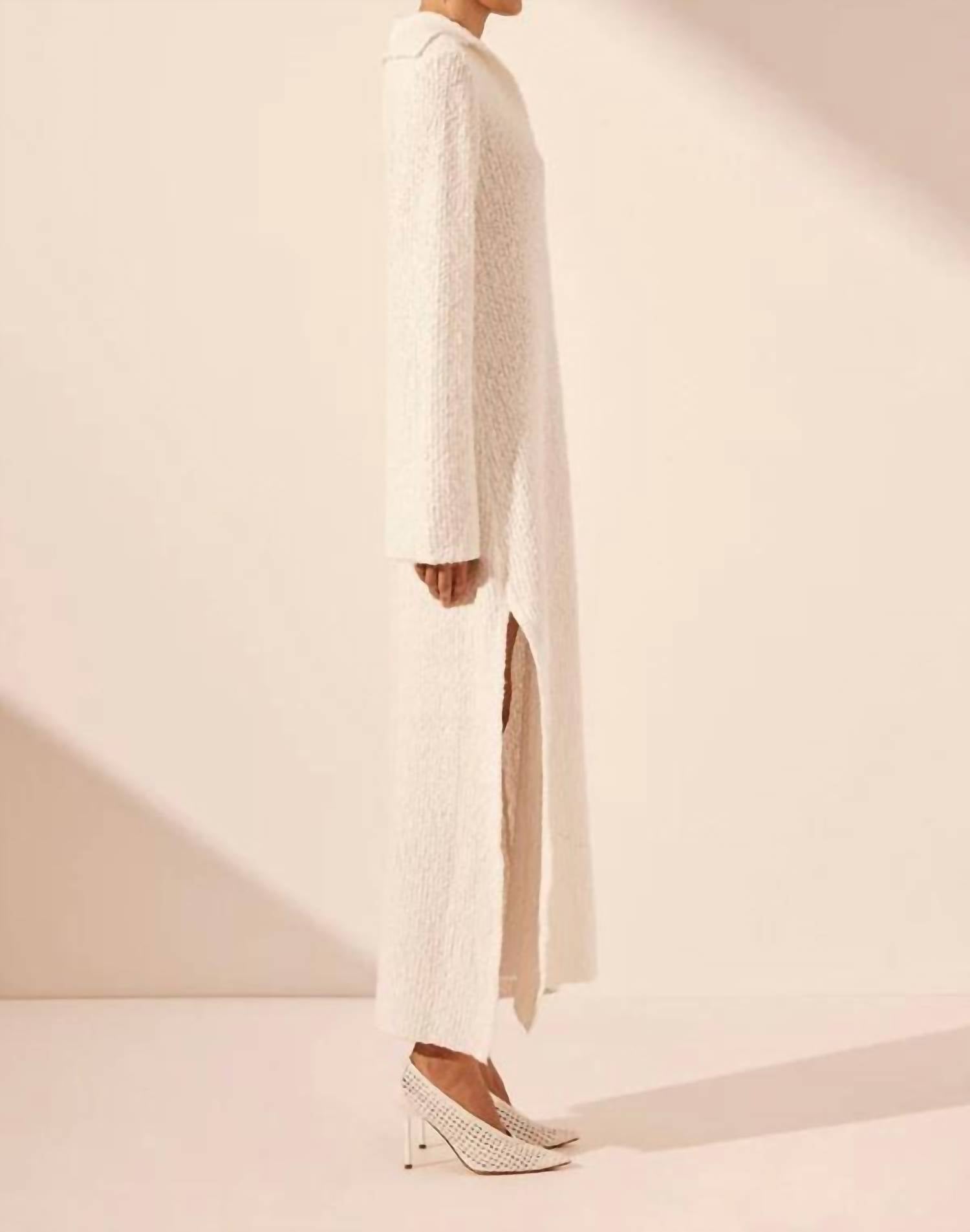 Shona Joy - Vaiana Long Sleeve Polo Midi Dress