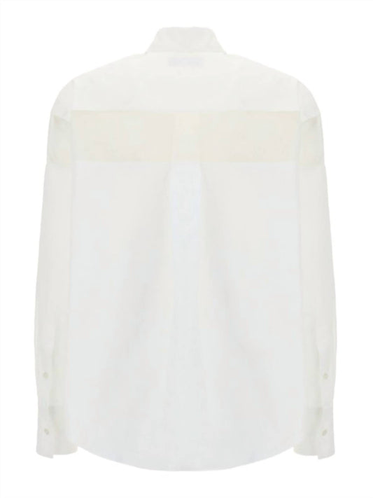 Valentino - Women's Transparent Stripe Cotton Shirt