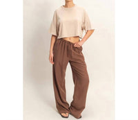 Hyfve - Feet In The Sand Linen Straight Leg Pants