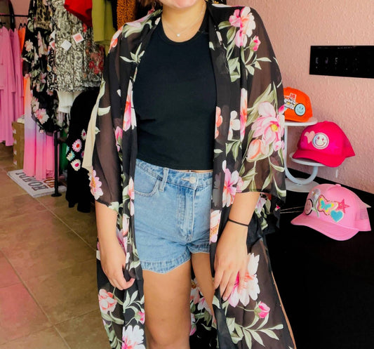 Adora - Take Me On Vacation Chiffon Kimono