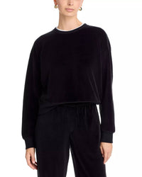 ATM Velour Sweatshirt in black - women's top