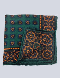 Calabrese 1924 - Men's Geometric Print Pocket Square
