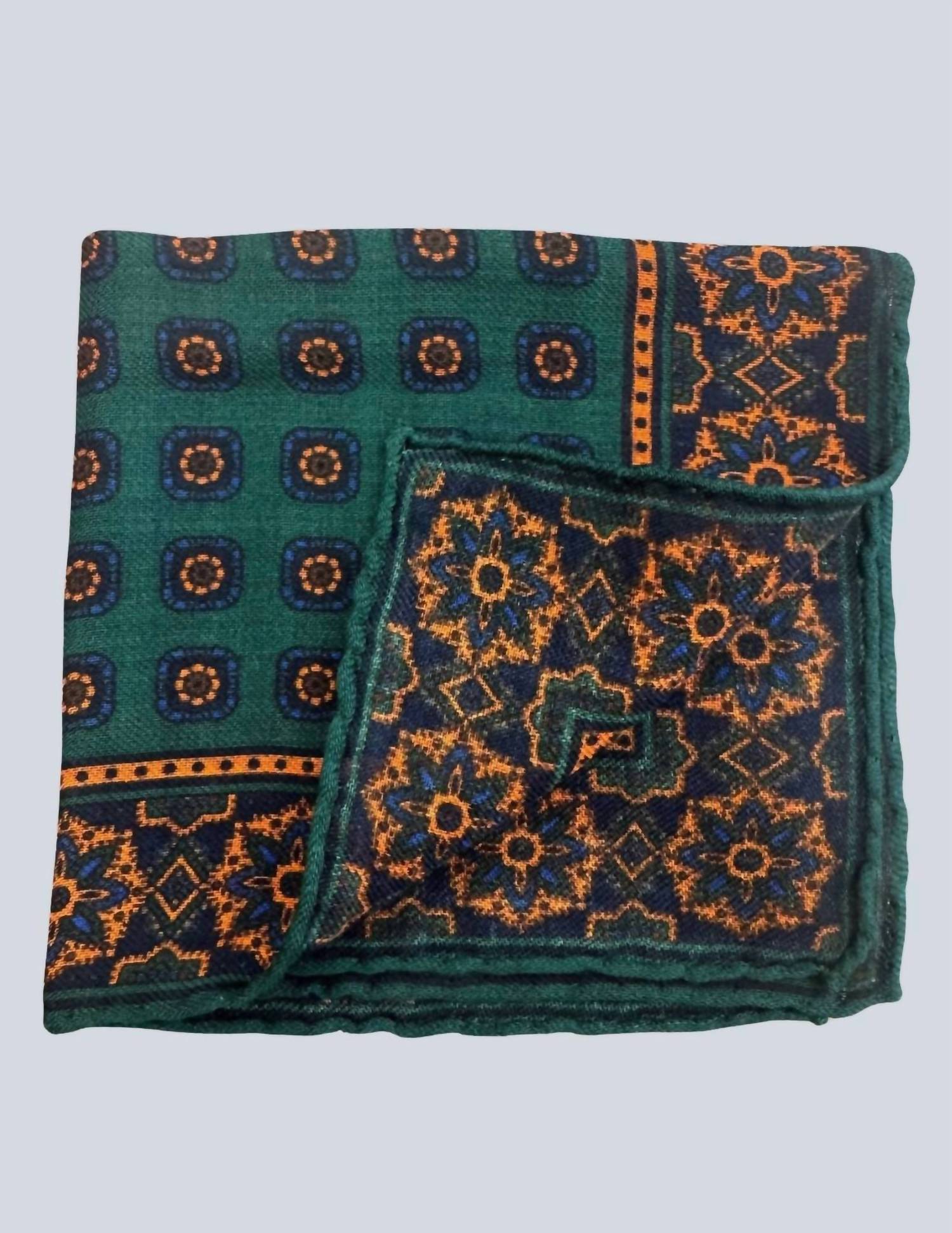 Calabrese 1924 - Men's Geometric Print Pocket Square