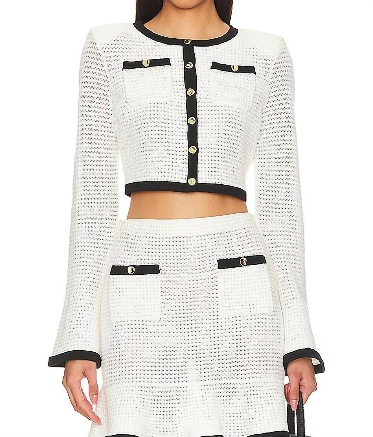 Self-Portrait - Crochet Cardigan