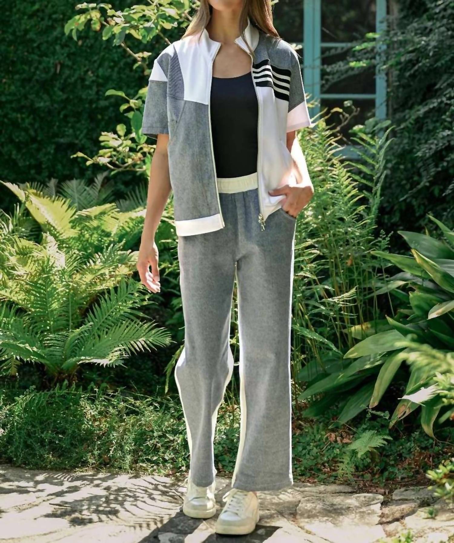 Joh - DEBORAH TOP AND DEMI PANT WITH DENIM CONTRAST SET