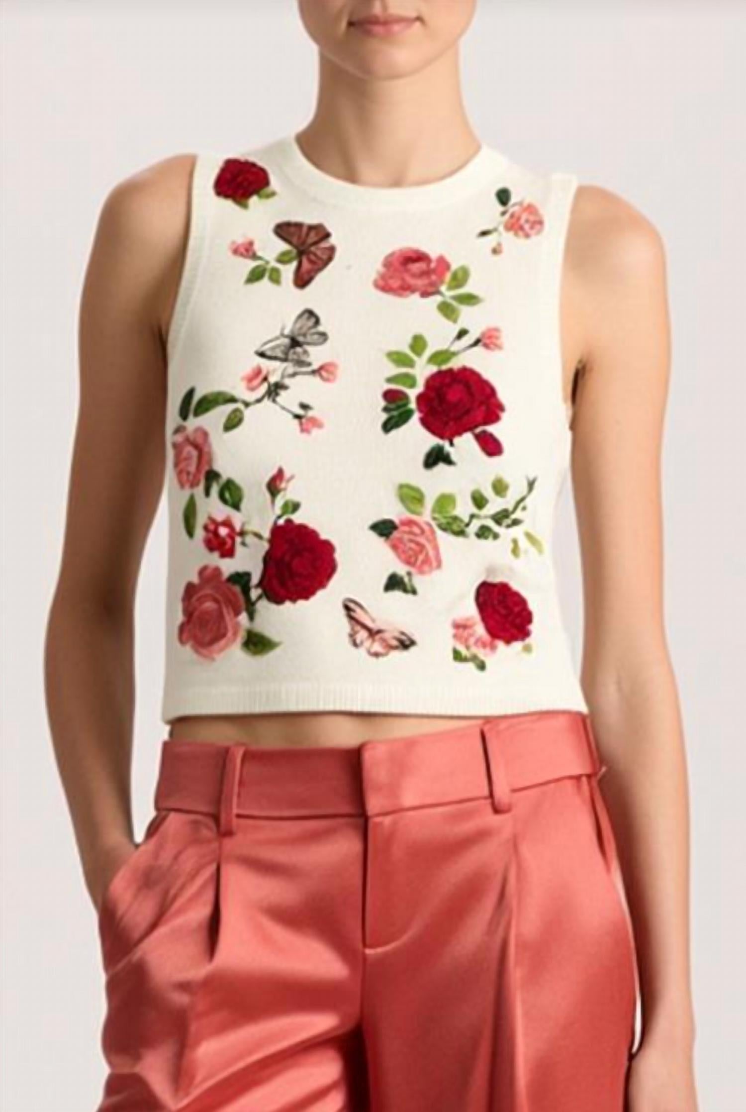 Alice + Olivia - Reva Shell Sleeveless Top