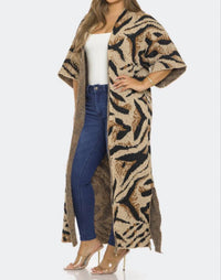 Sjk Fashion - Printed Cardigan