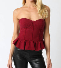 Olivaceous - Macie Corset Top