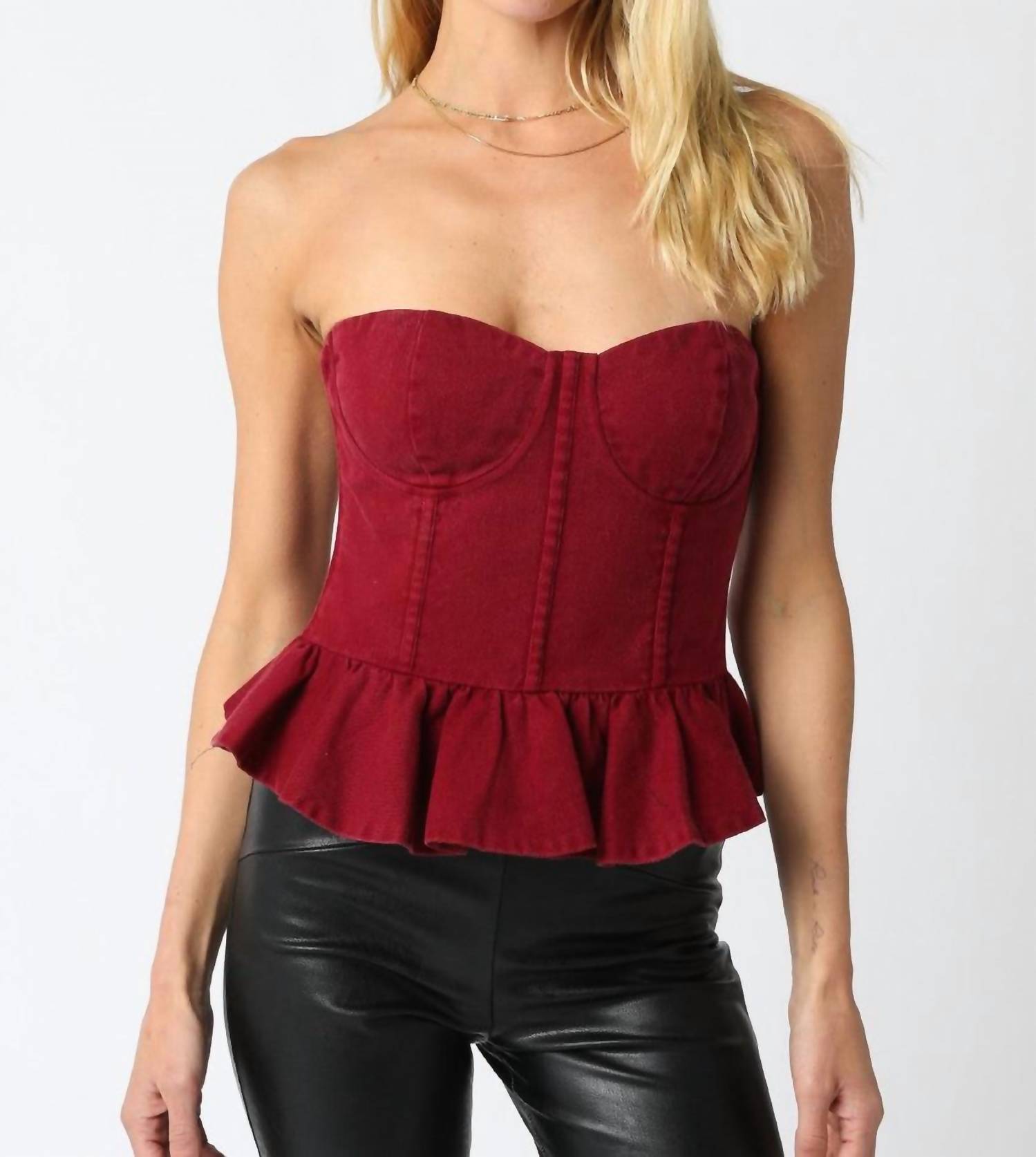 Olivaceous - Macie Corset Top