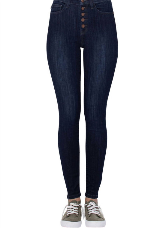 Judy Blue - High Waist Handsand Resin Skinny Jeans