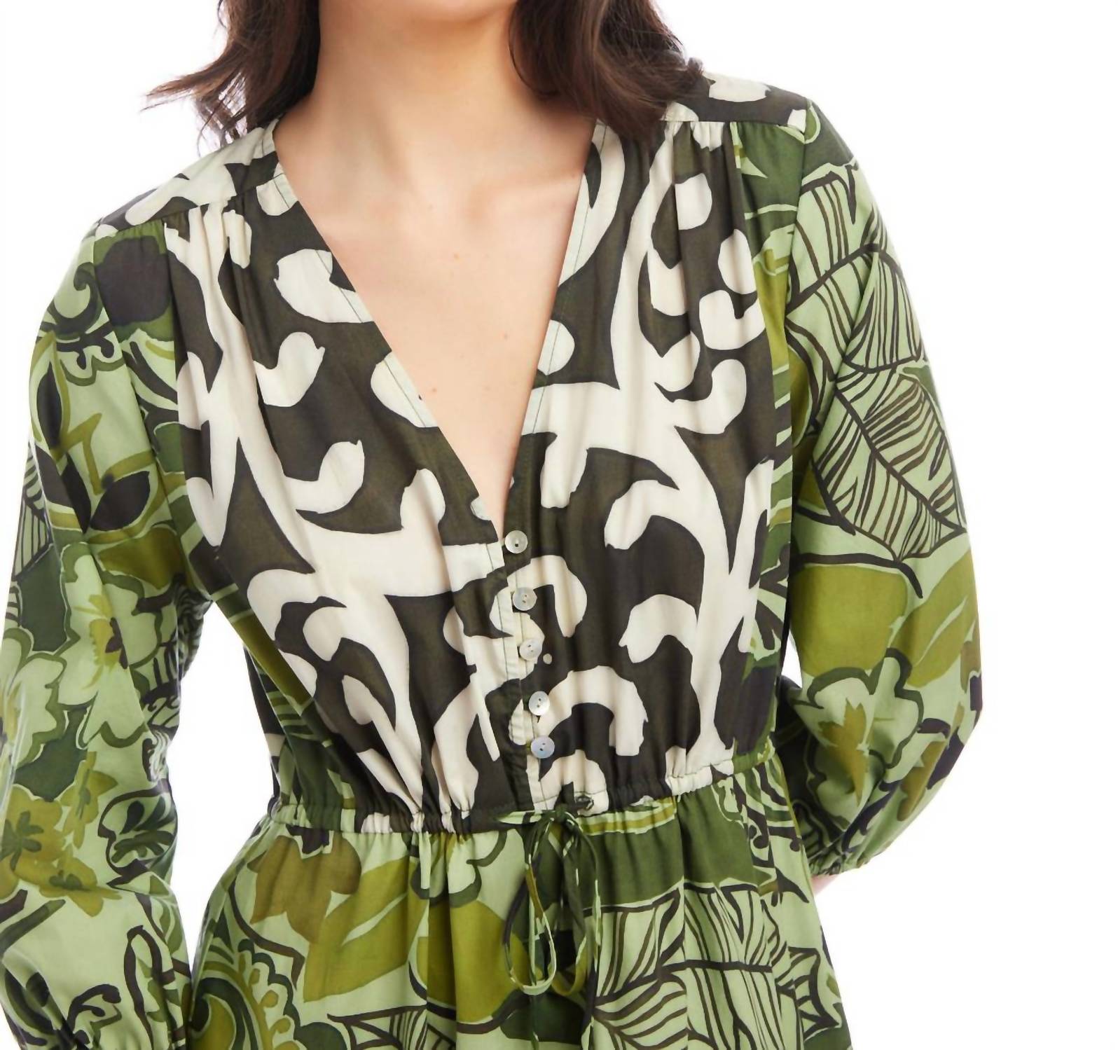 Fifteen Twenty - Nicki Tiered Ruffle Hem Midi Dress