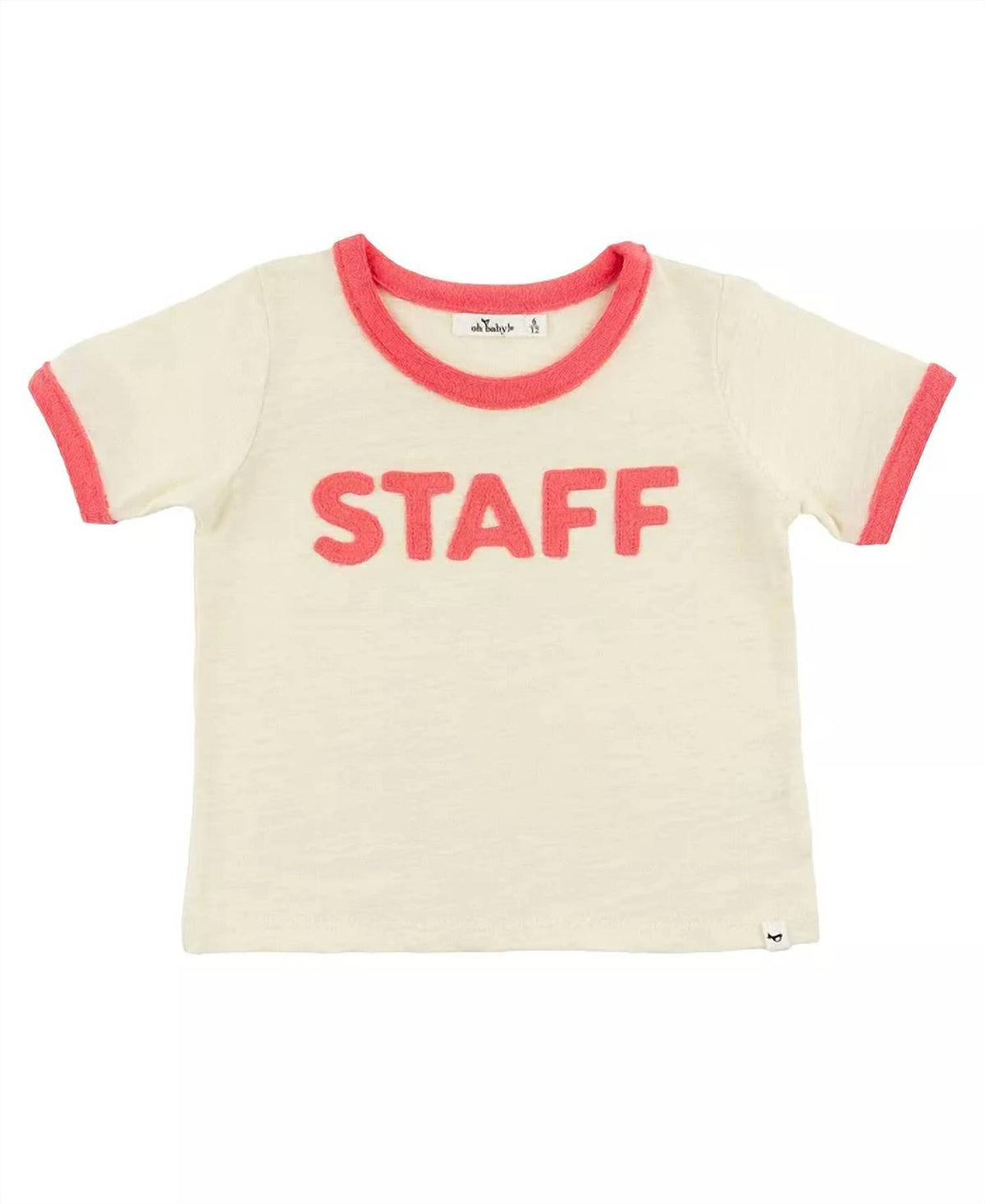 Oh Baby! - Kids Butter Staff Billie Slub Ringer Tee