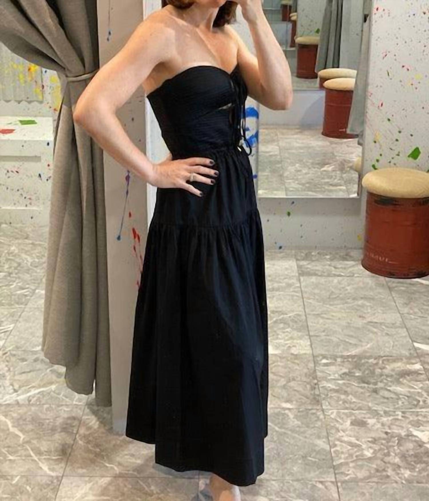 Karina Grimaldi - Strapless Maxi Dress
