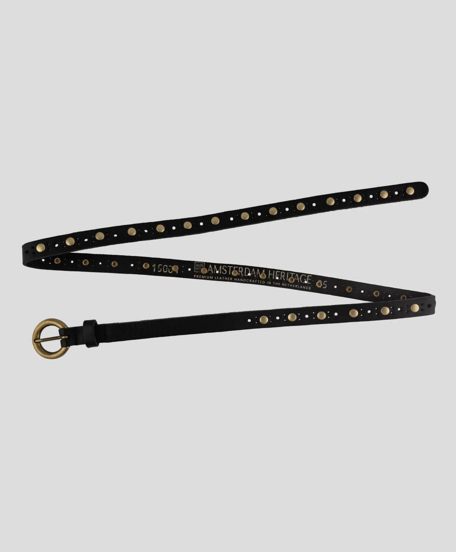 Amsterdam Heritage - Women's Chloe Vintage Studded Skinny Belt