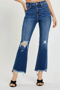 Risen - High Rise Crop Flare Jeans