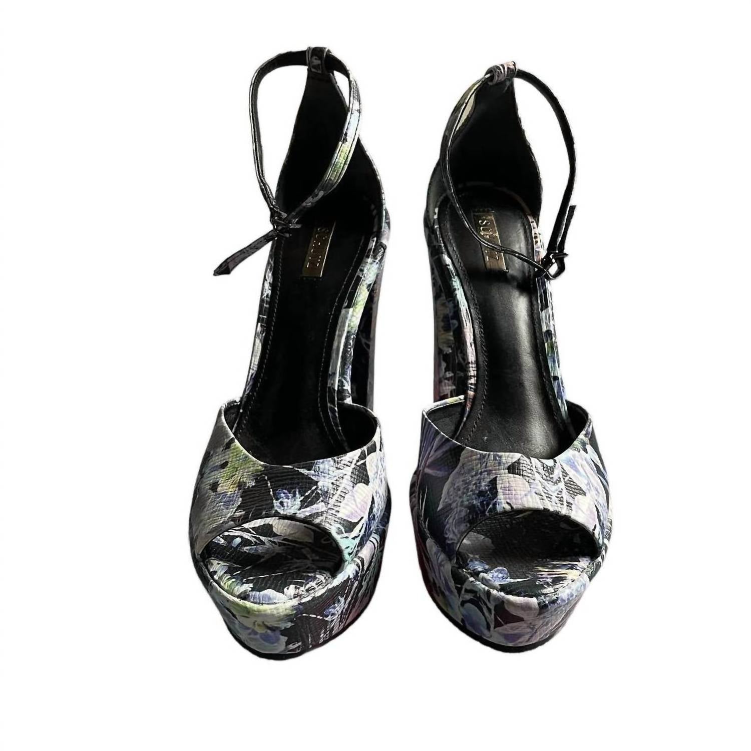 SCHUTZ Women's Ricca Platform Sandal in multicolor - women's heels - detail view