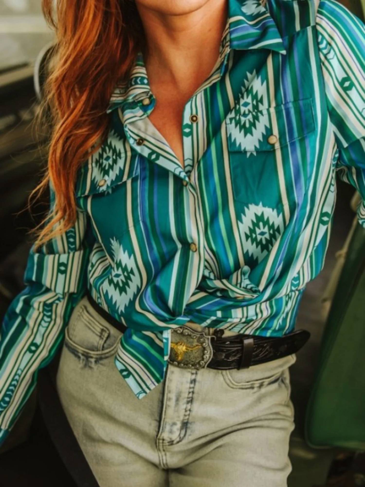 Lucky & Blessed - Fallbrooks Pearl Snap Shirt