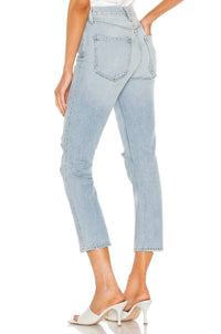 Agolde - Riley High Rise Straight Crop Jeans