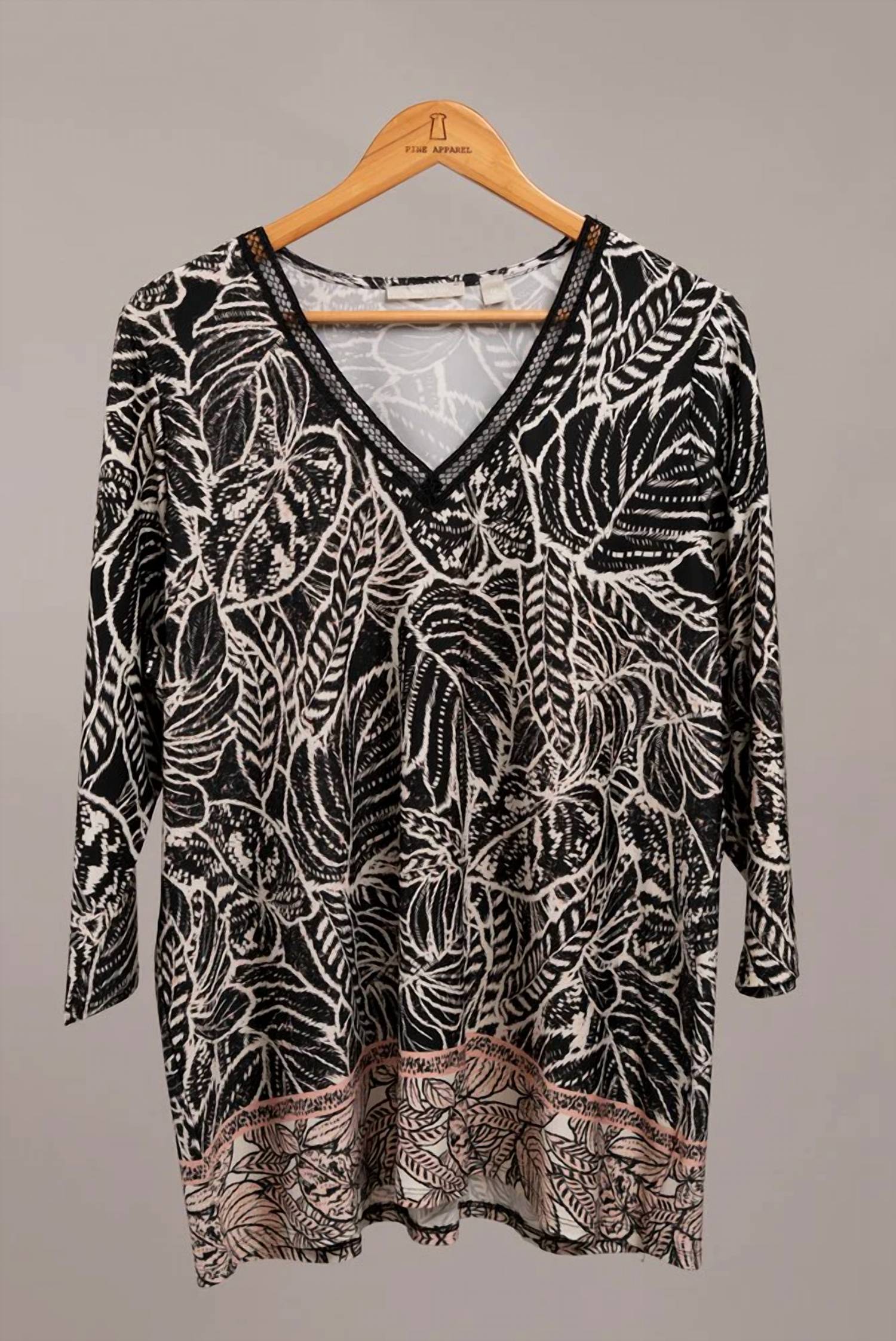 Pine Apparel - Women's Lattice Of Palms Tunic