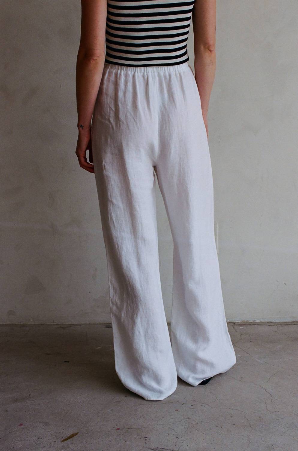 A.Ren - Novah Linen Wide Leg Pant