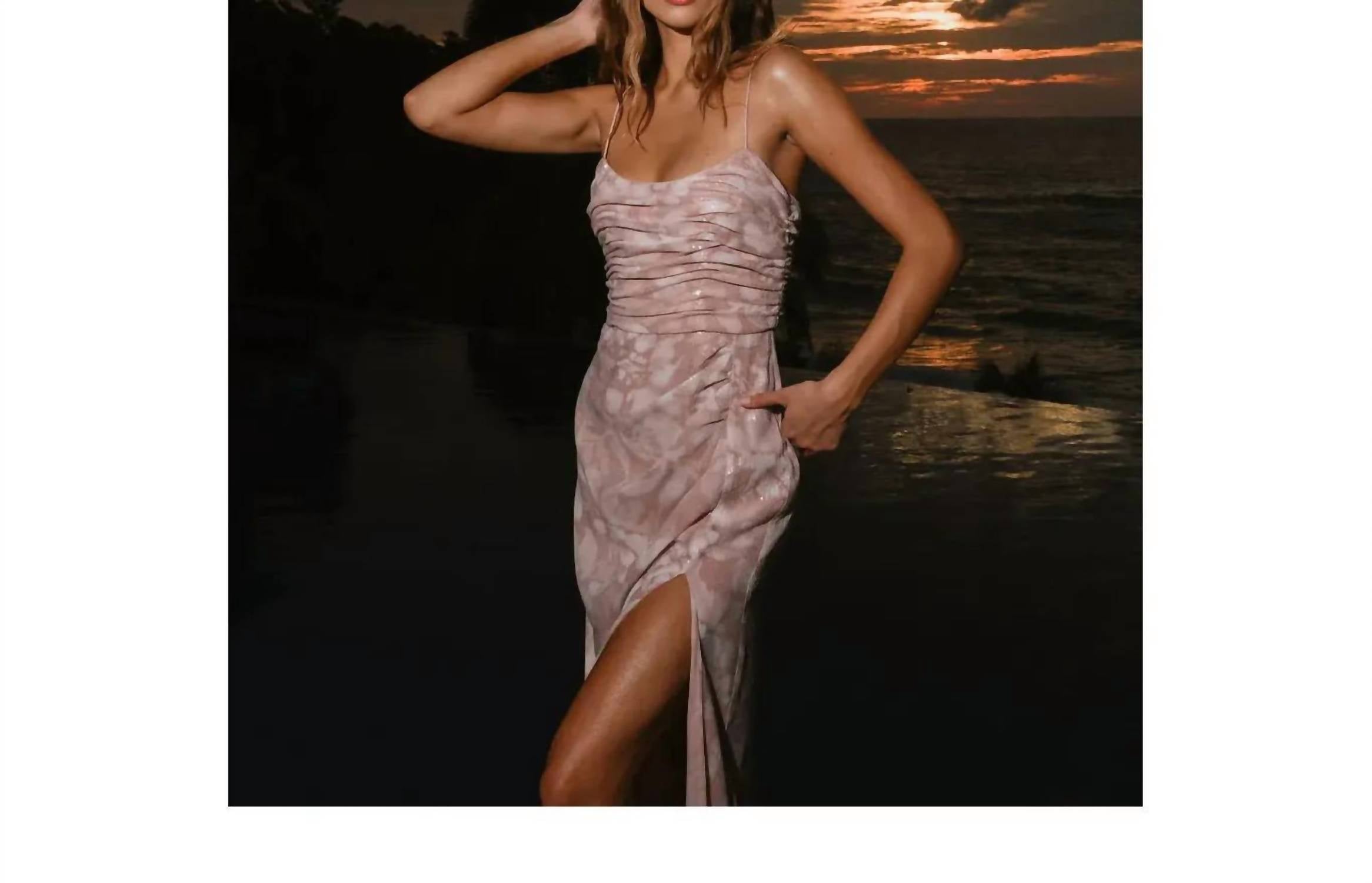Hutch - Luxe Ruched Maxi Dress
