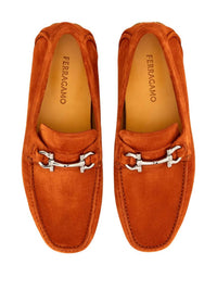 Salvatore Ferragamo - Men's Gancini Suede Driving Shoes
