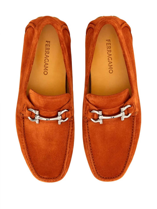 Salvatore Ferragamo - Men's Gancini Suede Driving Shoes