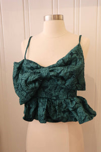 Meet Me In Santorini - Jacquard Bow Top