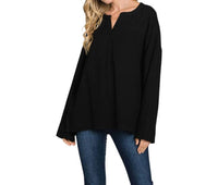 Cotton Bleu - Classic Cotton Gauze Pullover Top