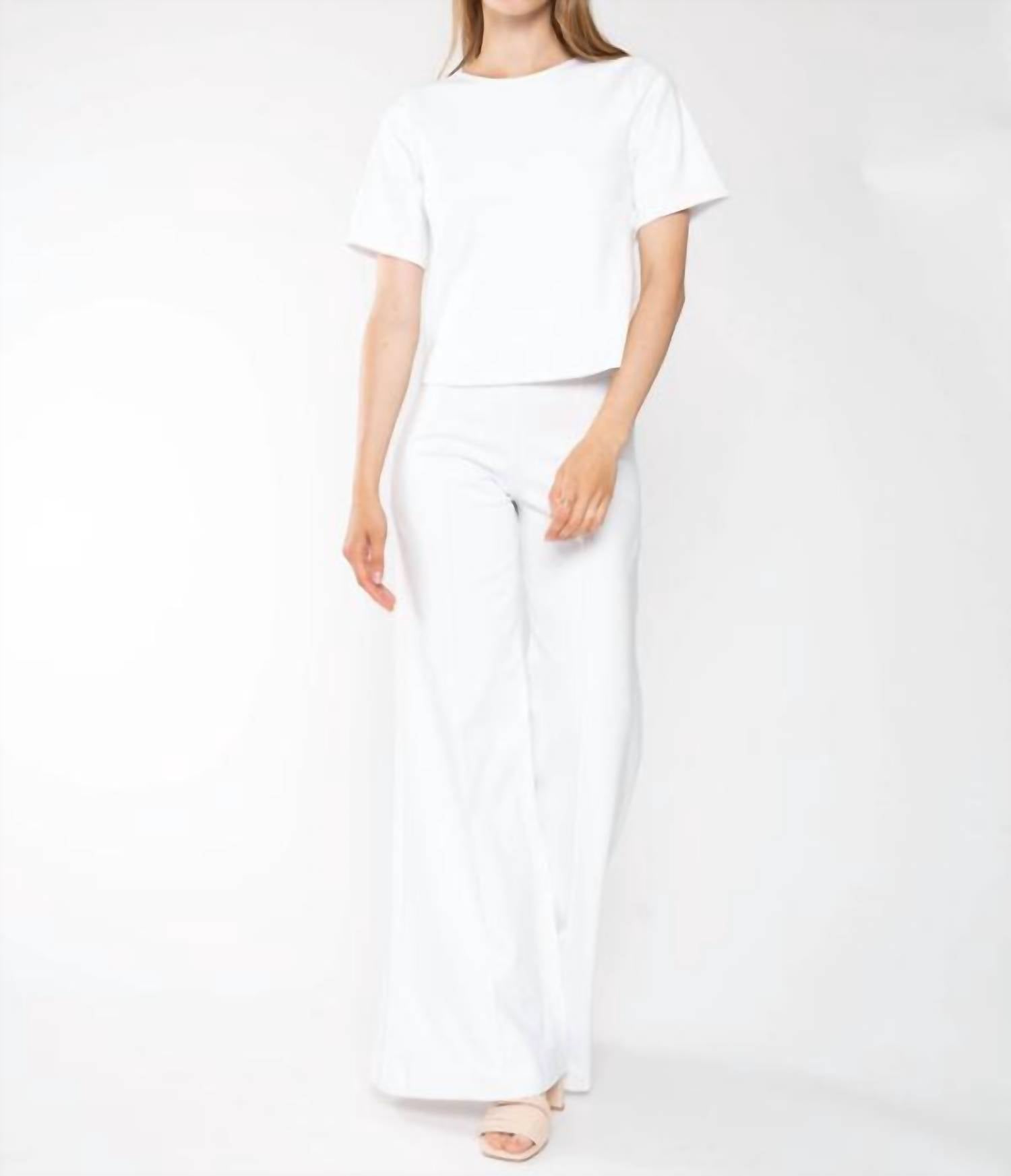 Ripley Rader - Ponte Knit Short Sleeve Top - Extended