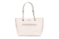Michael Kors - Women's Jet Set Leather Front Zip Chain Tote Bag Purse Medium