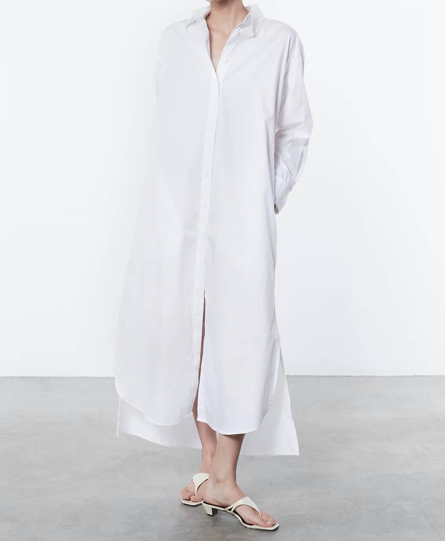 Enza Costa - Poplin Maxi Shirtdress