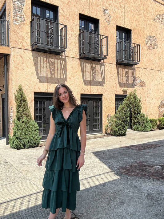 Peach Love - The Emerald Sway Mini Dress