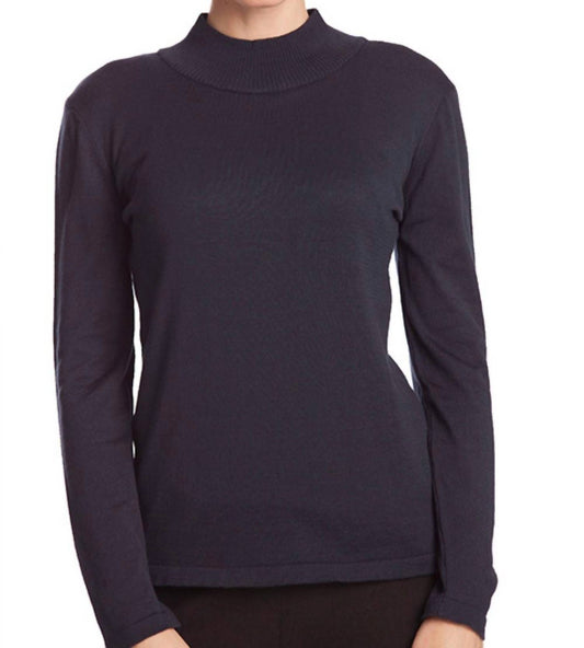 LONG SLEEVE MOCK NECK PULLOVER