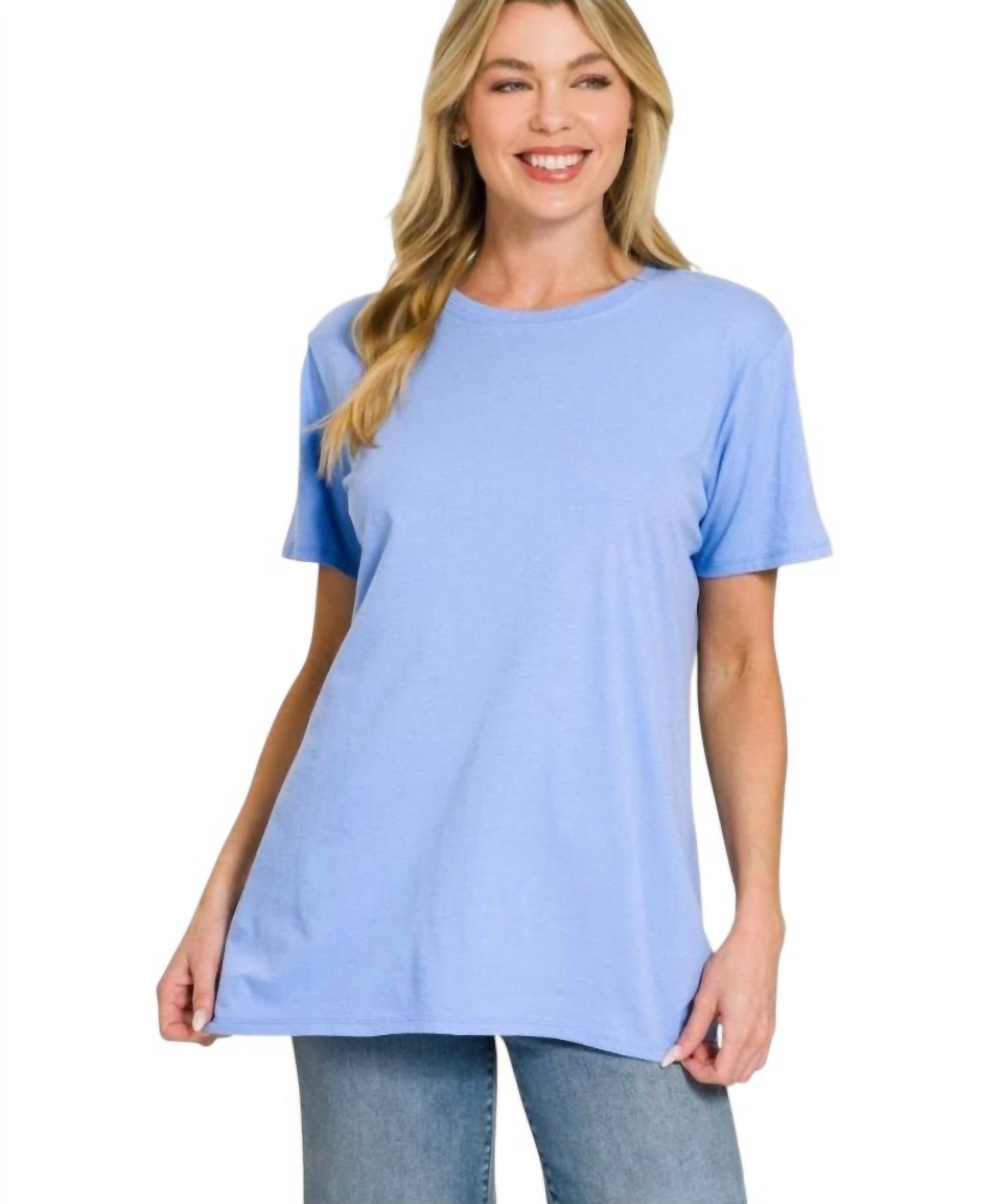 Zenana - Curvy Boyfriend Tee