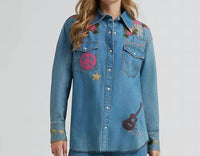 Wrangler - Embroidered Denim Shirt