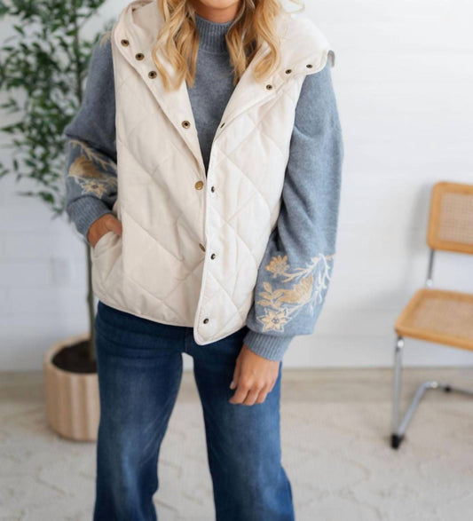 Mystree - Quilted Puffer Hoodie Vest