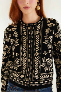 Farm Rio - Knit Long Sleeve Cardigan