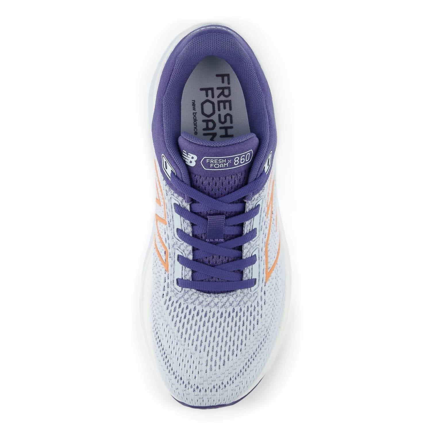 New Balance Women's Fresh Foam X 860 V14 Running Shoes in blue 1 - women's shoe - detail view