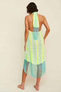 Pitusa - Fringed Crossover Mini Dress