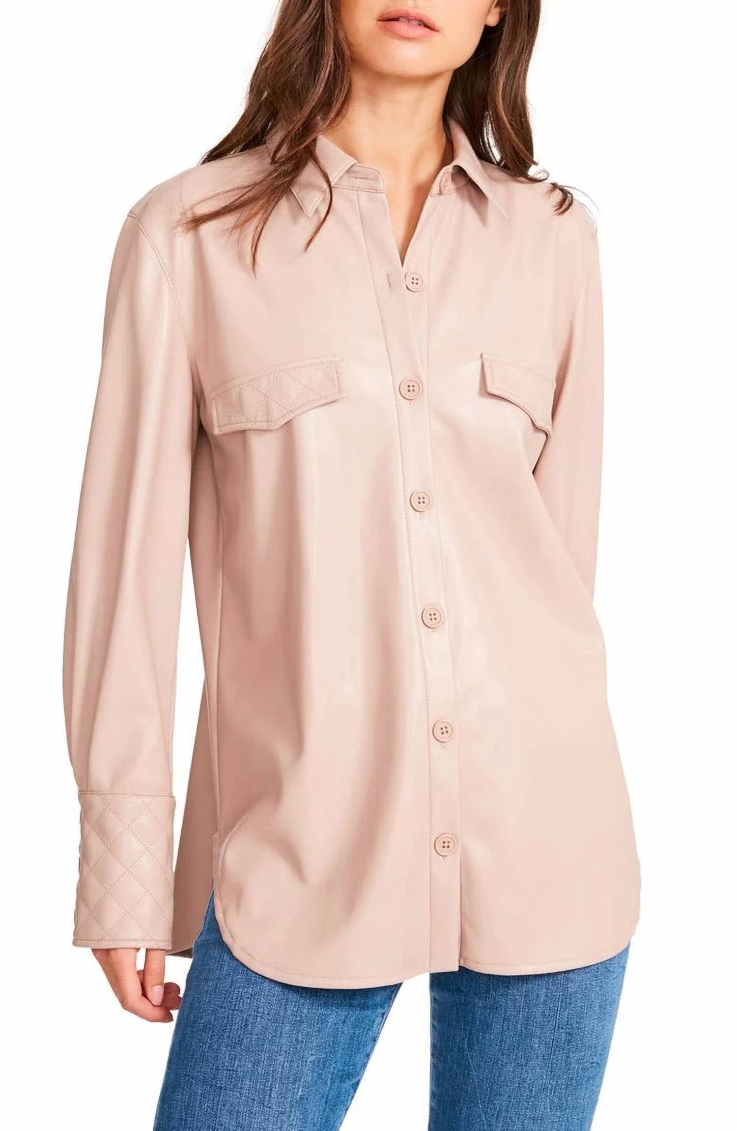 Bb Dakota - Ready Faux Leather Top
