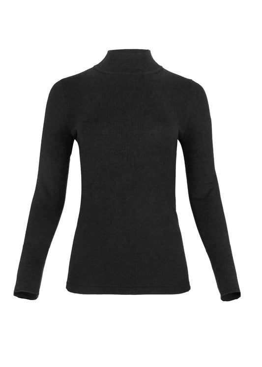 J'Envie/Eli - Mockneck Sweater With Button Sleeve