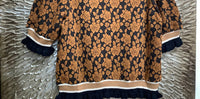 Bibi - Textured Rose Knit Blouse