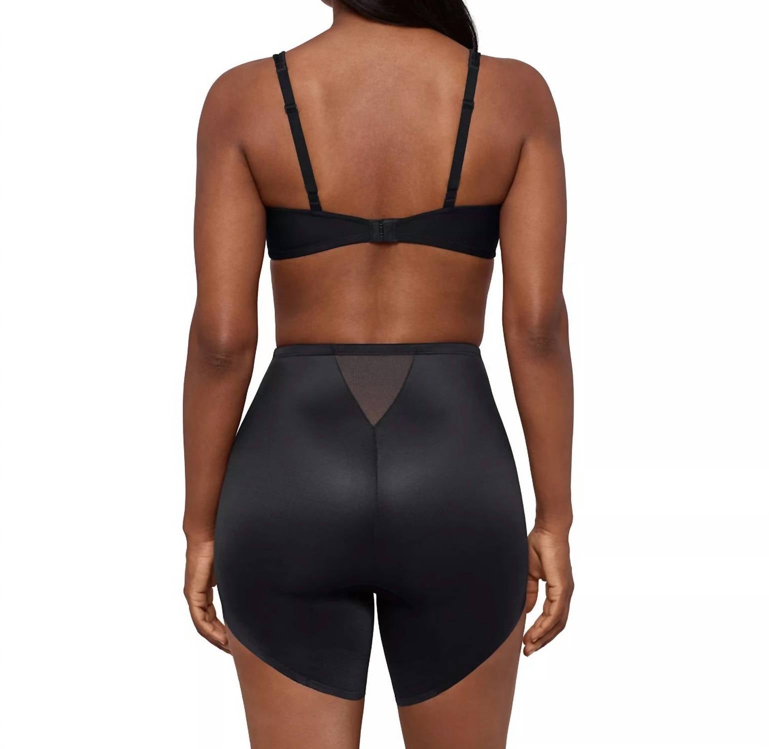Miraclesuit Show Stopper Slanted Hem Shaping Short in black - women's intimate - alternate view