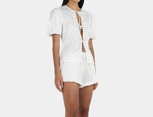 Ownley - Marielle Tie-front Blouse