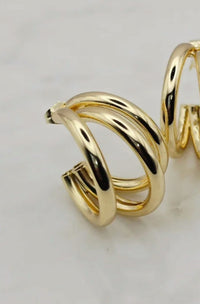 Xtraordinary - Women's Triple Layer Hoop Earrings