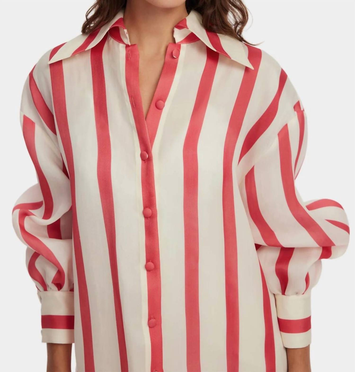 Leo Lin - Stripe Shirt Dress